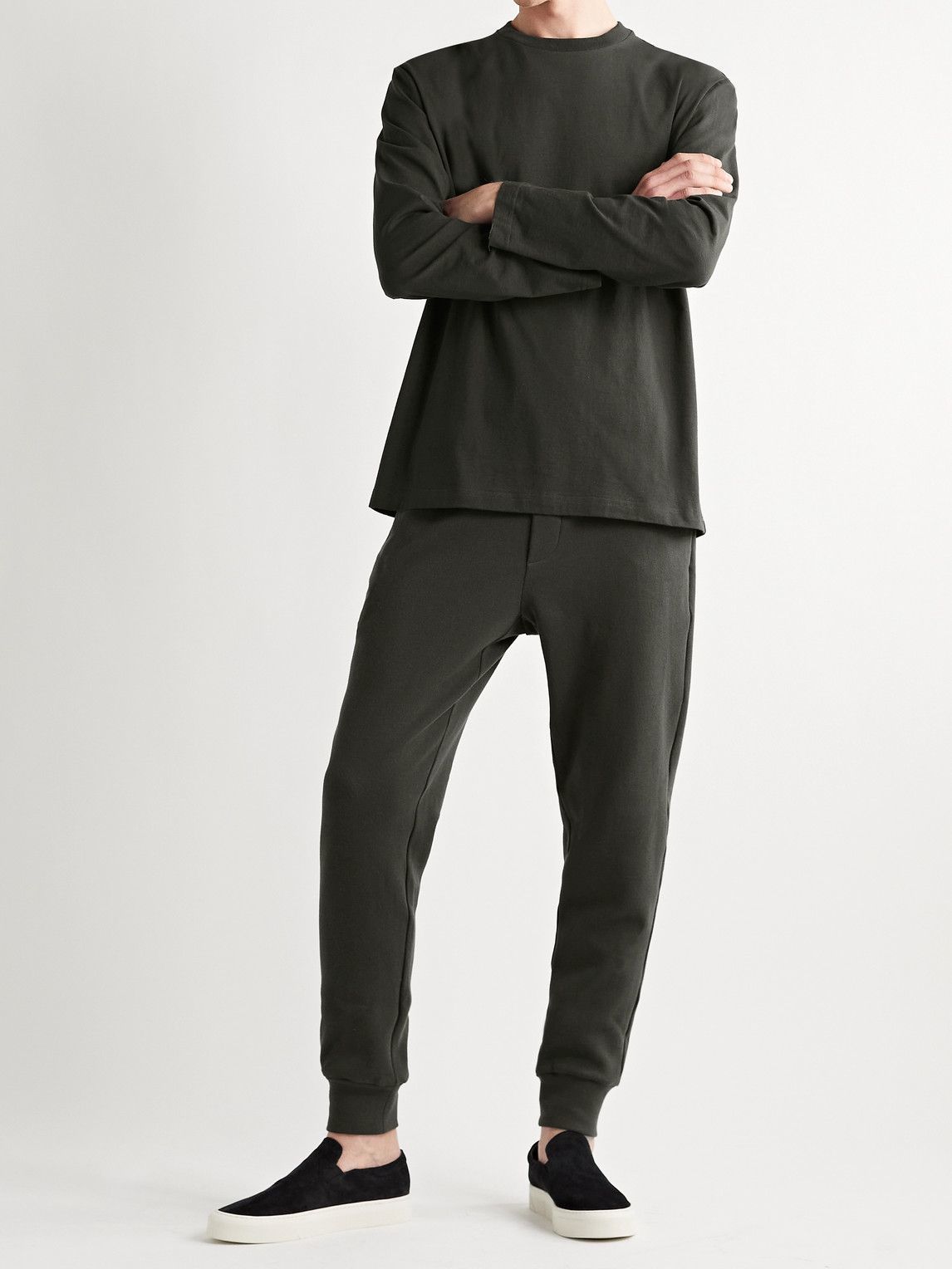 The Row - Enriques Cotton-Jersey T-Shirt - Gray The Row