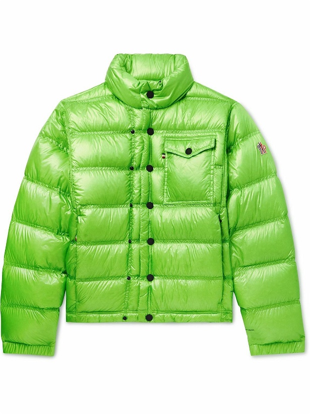 Photo: Moncler Grenoble - Raffort Quilted Glossed-Shell Down Jacket - Green