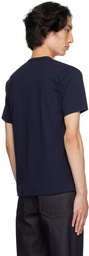 COMME des GARÇONS PLAY Navy Double Heart T-Shirt