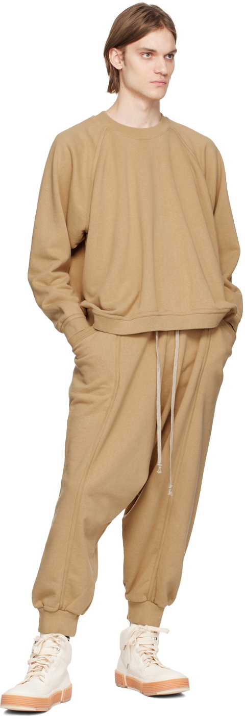 Jan-Jan Van Essche Beige O-Project Crewneck Sweatshirt
