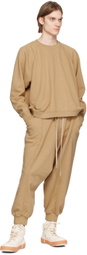 Jan-Jan Van Essche Beige O-Project Crewneck Sweatshirt