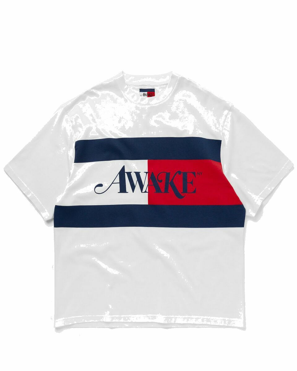 Photo: Tommy Jeans Tommy X Awake Flag Tee White - Mens - Shortsleeves