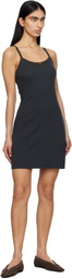 Caro Editions Navy 'Caro' Slip Dress