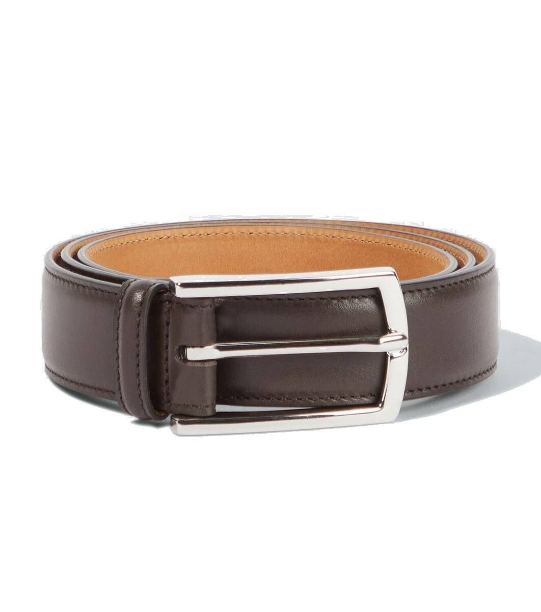 Photo: Ralph Lauren Purple Label Ascot Medium leather belt