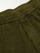Barena - Bativoga Cropped Cotton-Corduroy Trousers - Green