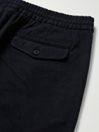 NN07 - Foss Tapered Cotton-Blend Twill Trousers - Blue