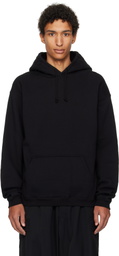Y's For Men Black Printed Hoodie