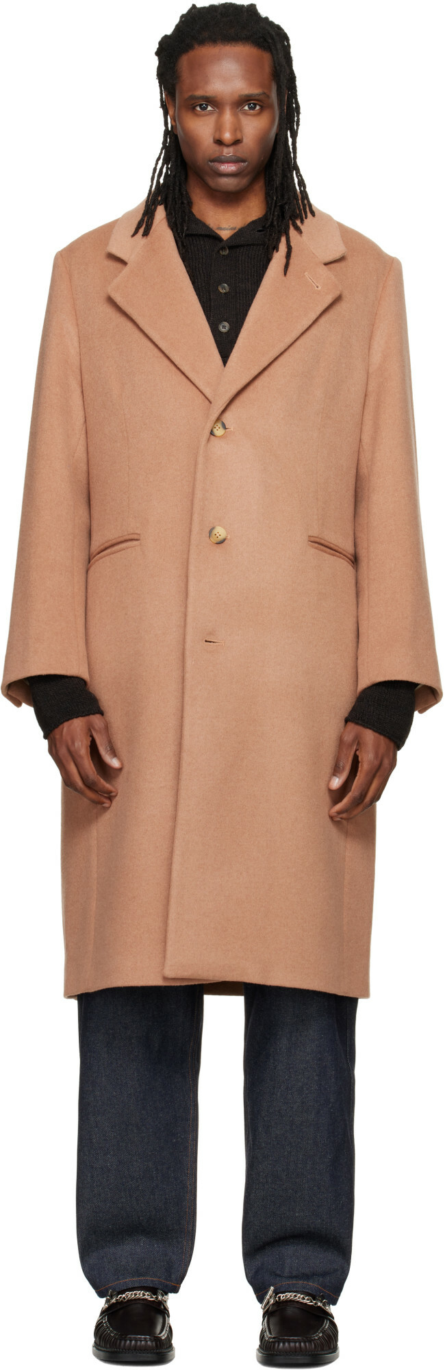 Carter Young Tan Cashmere Hewitt Coat