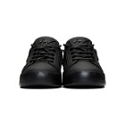 Giuseppe Zanotti Black Rubberized Leather Frankie Sneakers