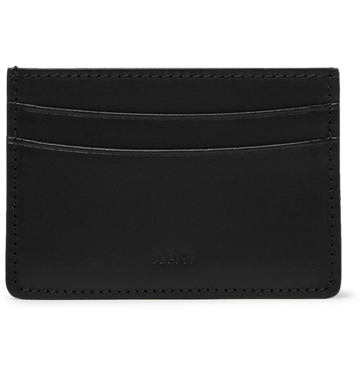 Photo: A.P.C. - Andre Leather Cardholder - Black