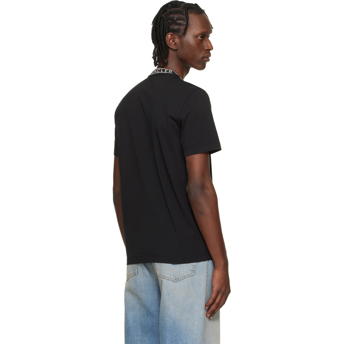 Moncler Black Logo-Trimmed Cotton T-shirt