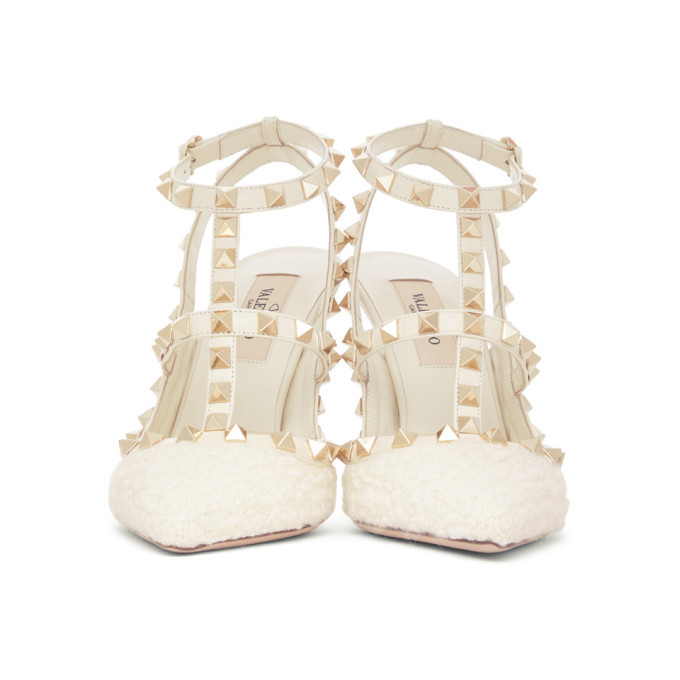 White 2024 caged heels