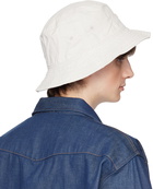 Acne Studios Gray Embroidered Bucket Hat