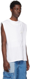 Feng Chen Wang White Paneled T-Shirt