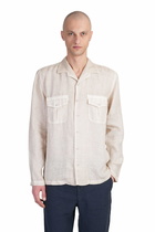 120% Lino Shirt In Beige Linen