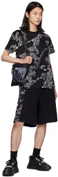 Versace Jeans Couture Black Printed Bag