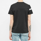 Moncler Men's Stripe Logo T-Shirt in Black