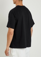 Bode Bullion Card Appliquéd Cotton T-shirt Black