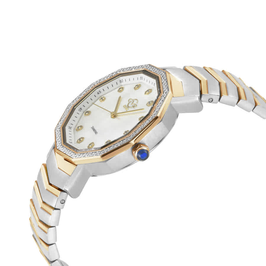 GV2 by Gevril Spello Ii Diamond Mother of Pearl Dial Ladies Watch 14516B