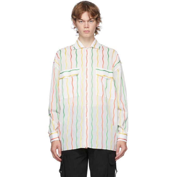 Photo: Moschino White Stripe Fantasy Shirt