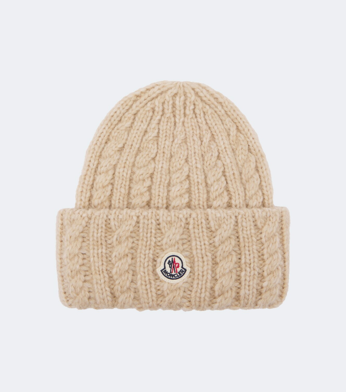 Moncler Cable-knit alpaca and wool-blend beanie