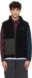 Dime Black Sleeveless Puffer Vest