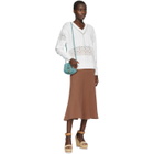 See by Chloe White Lace V-Neck Sweater