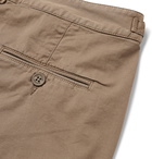 Orlebar Brown - Bulldog Cotton-Blend Twill Shorts - Brown