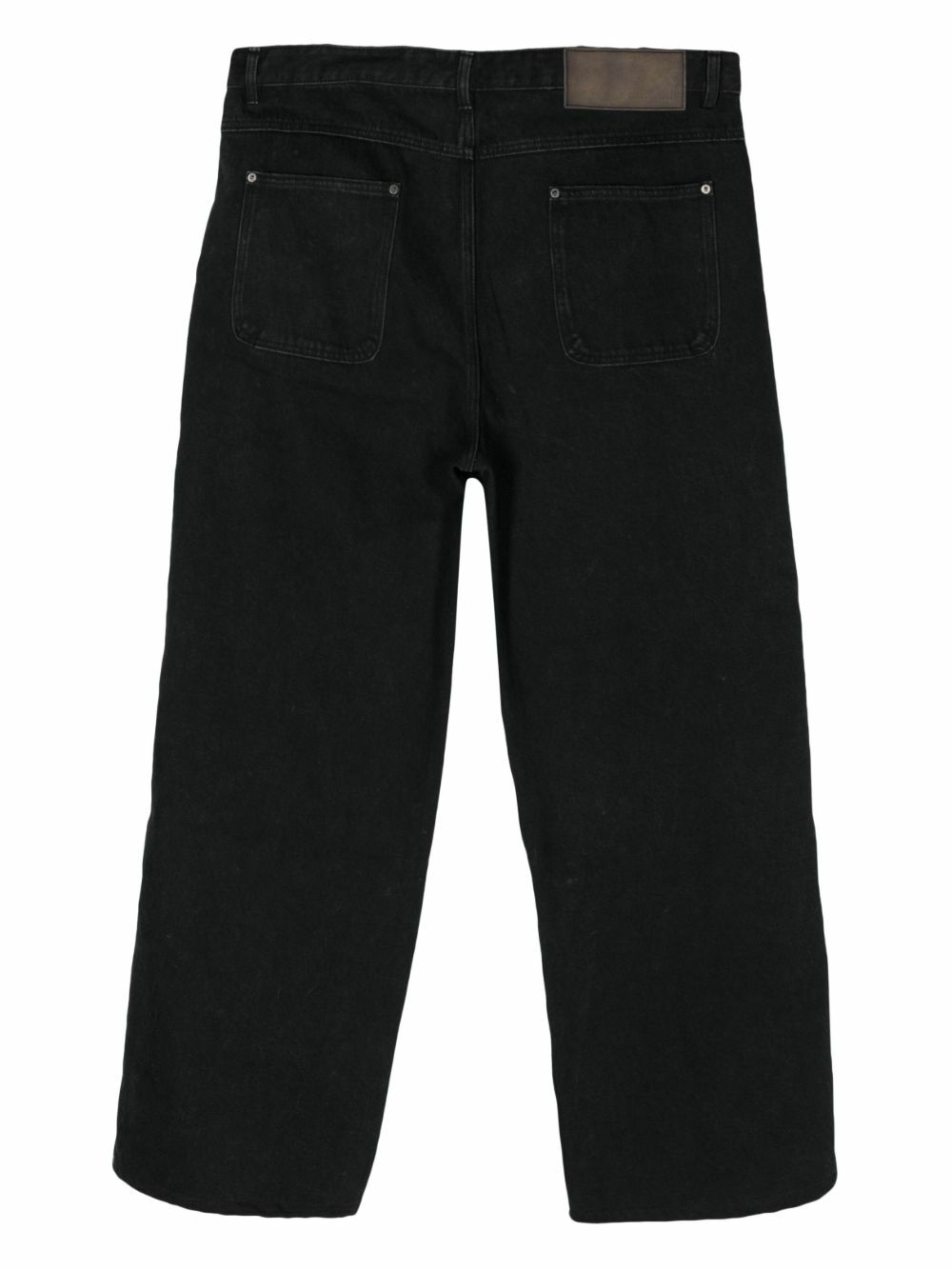 Glass Cypress Black Reconstructed Loose Jeans