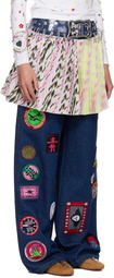 Chopova Lowena Multicolor Strobe Carabiner Miniskirt