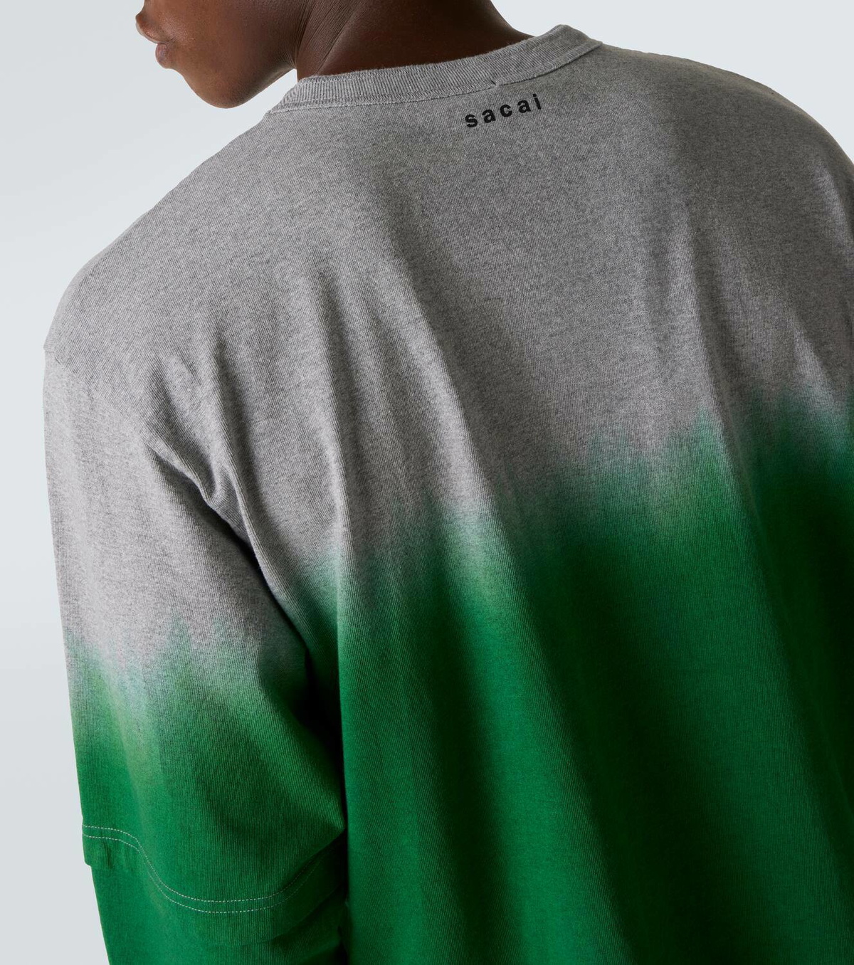 Sacai Dyed cotton sweatshirt
