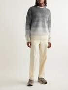 NN07 - Walther Degradé Brushed Knitted Sweater - Gray