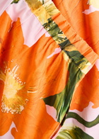 Stine Goya Emi Floral-print Wide-leg Trousers Orange
