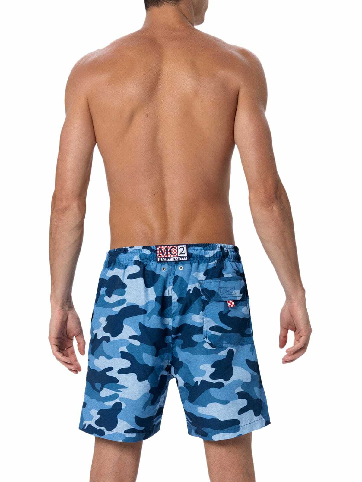 MC2 SAINT BARTH Men Swim Shorts Mid-Length Gustavia Snoopy Speed