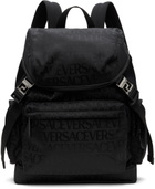 Versace Black 'Versace' Allover Neo Backpack