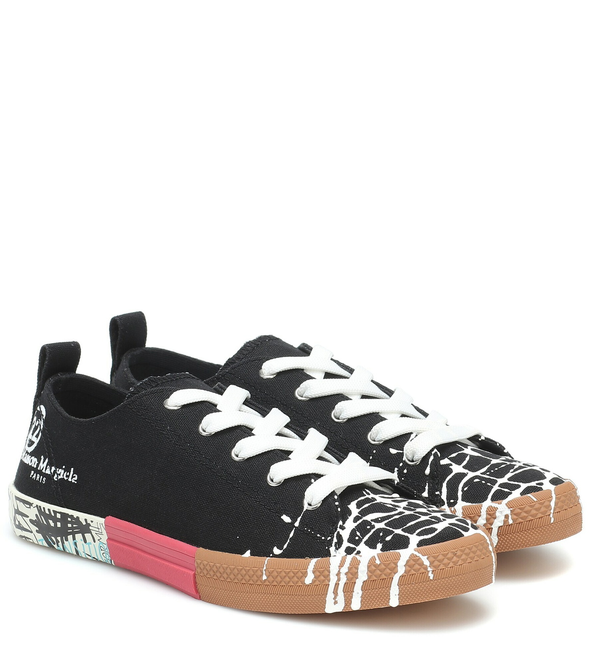 Maison Margiela - Spliced canvas sneakers