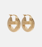 Prada Cutout logo earrings