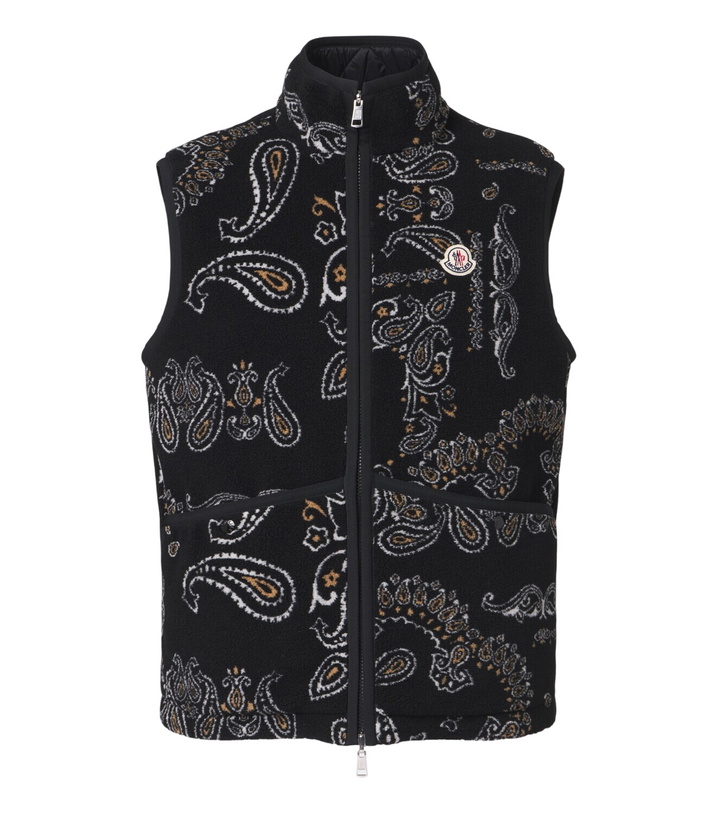 Photo: Moncler Reversible paisley vest