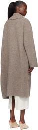 Lauren Manoogian Taupe Double Face Long Coat