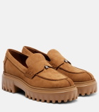 Hogan H700 leather platform loafers