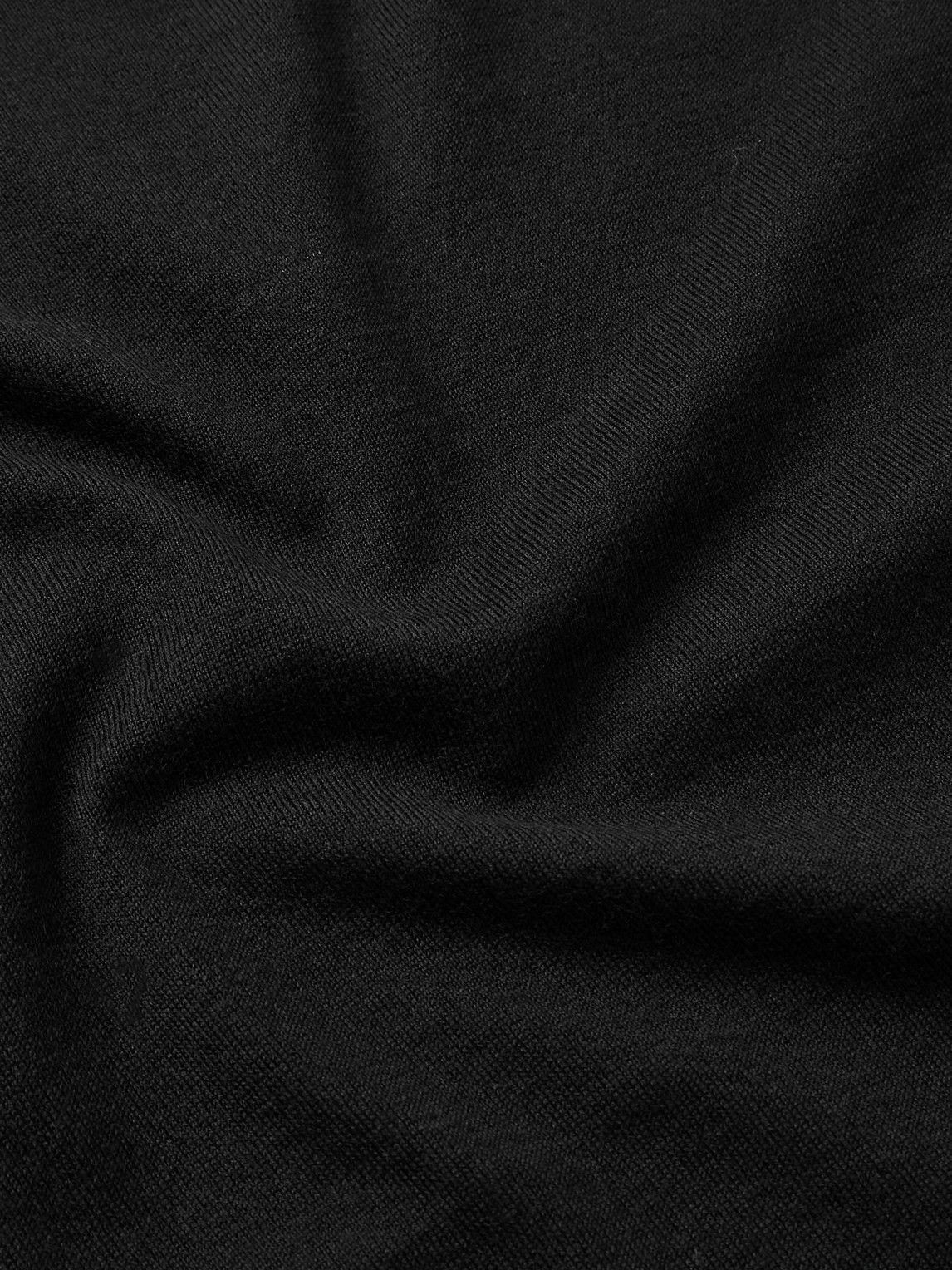 Incotex - Zanone Cashmere and Silk-Blend Sweater - Black