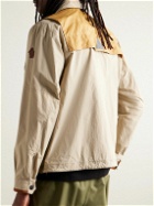Moncler Grenoble - Combal Logo-Appliquéd Alcantara®-Trimmed Layered Ripstop Jacket - Neutrals