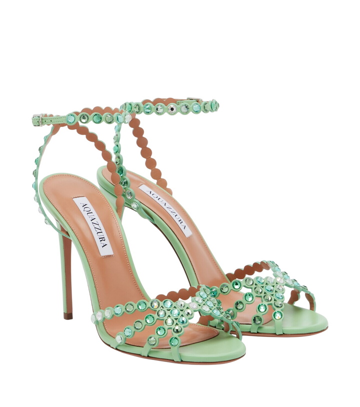 Photo: Aquazzura Tequila embellished leather sandals