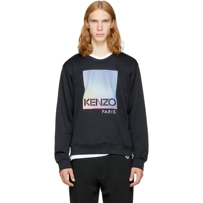 Photo: Kenzo Black Paris Logo Sweatshirt