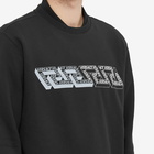 Versace Men's Greca Logo Crew Sweat in Black