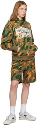 Billionaire Boys Club Khaki Camo Print Arch Logo Hoodie