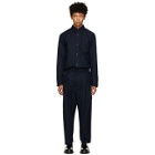 BED J.W. FORD Navy Wool Western Jumpsuit