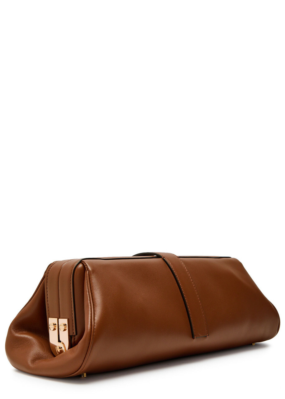 Gabriela Hearst Baguette Leather Clutch bag - Tan - One Size