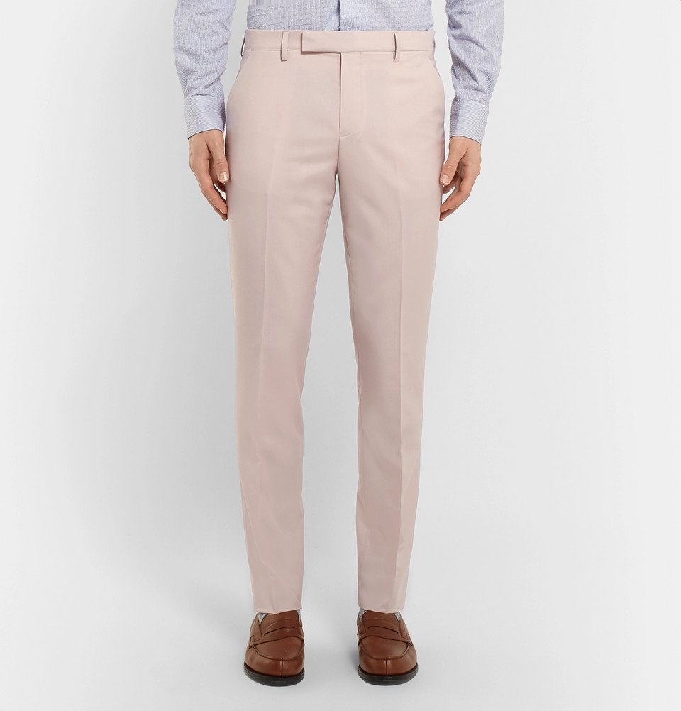 Paul Smith - Light-Pink Soho Slim-Fit Wool and Mohair-Blend Suit Trousers -  Men - Pink Paul Smith