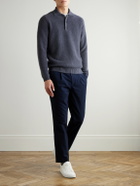Mr P. - Textured-Cashmere Polo Shirt - Black
